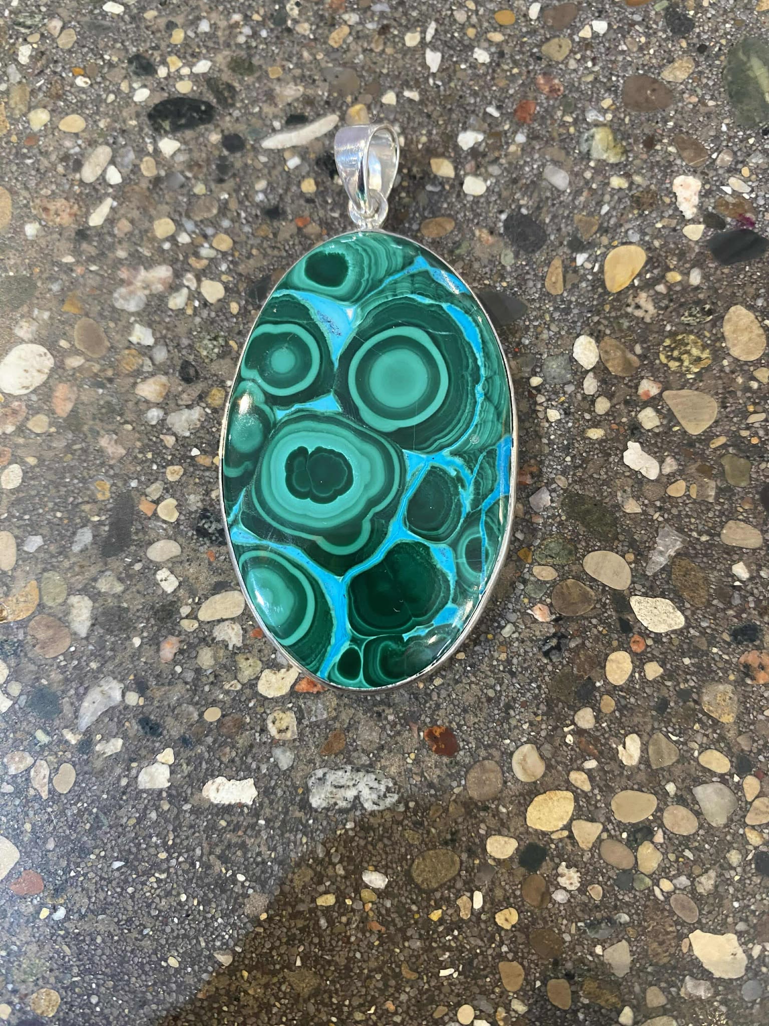 Malachite Oval Pendant