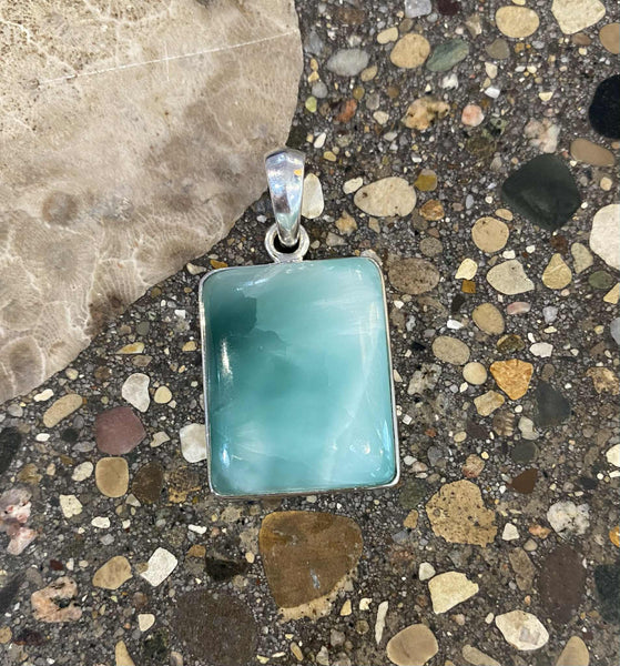Hemimorphite Rectangle Pendant
