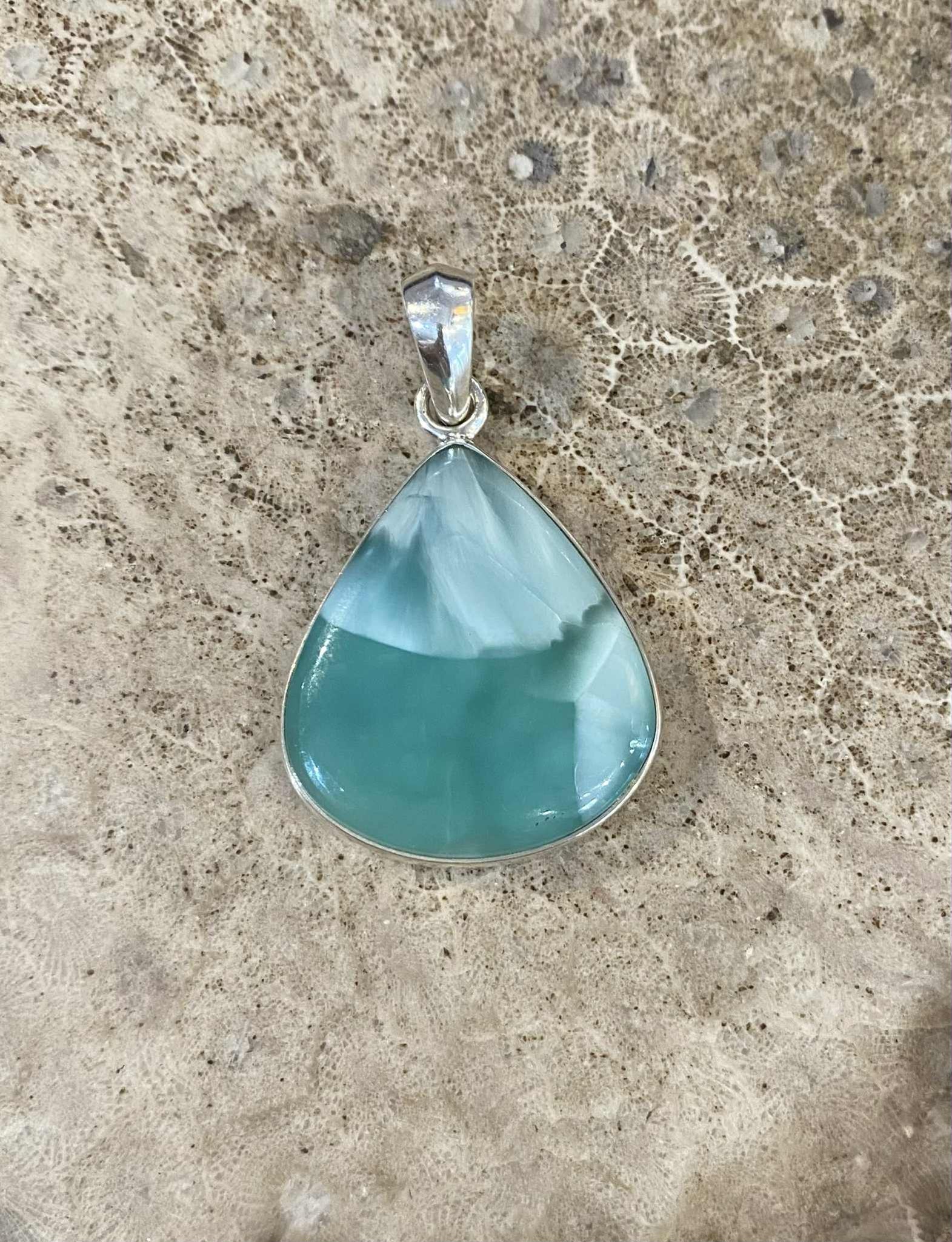 Hemimorphite Teardrop Pendant