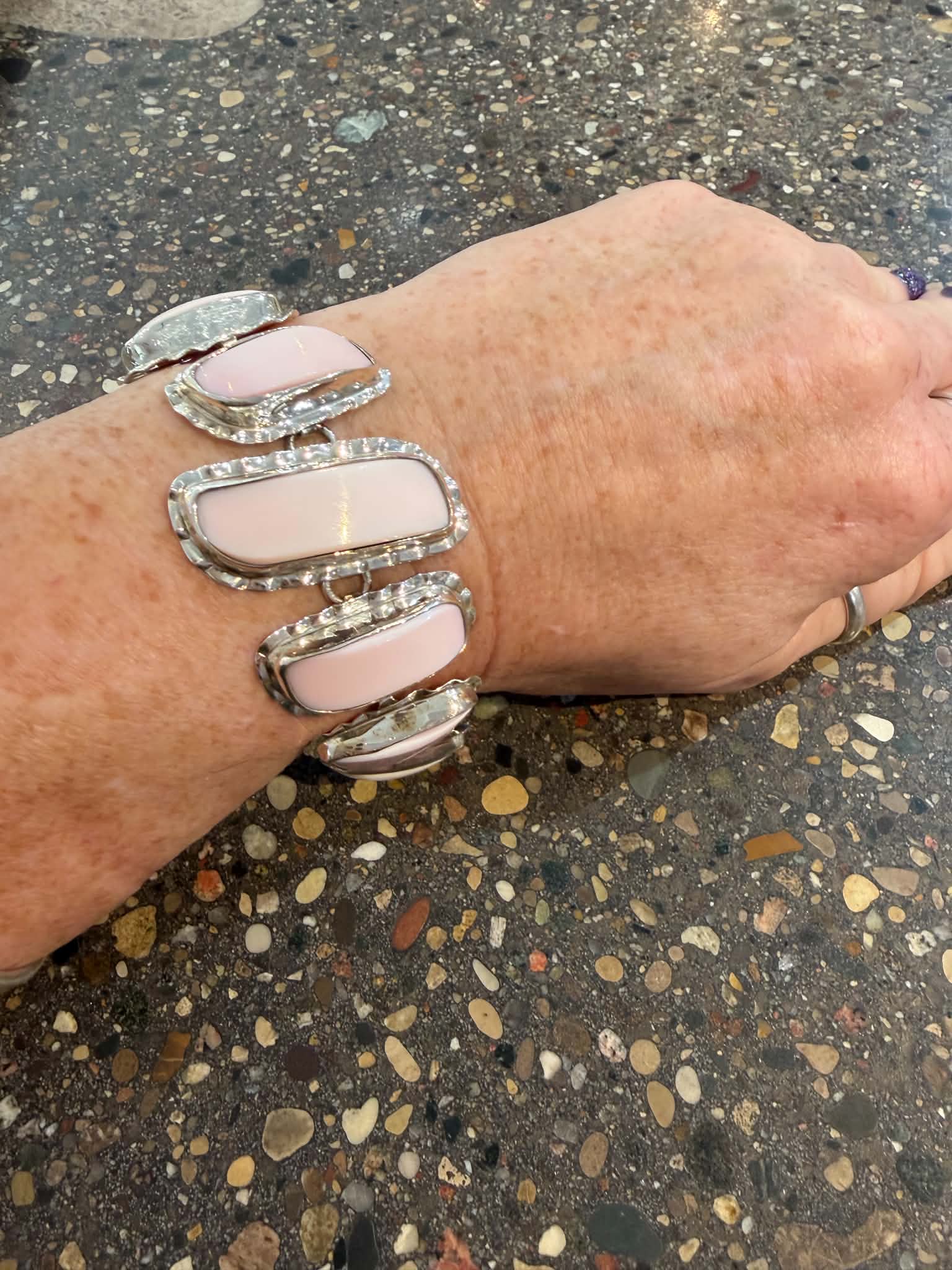Pink Conch Shell Bracelet