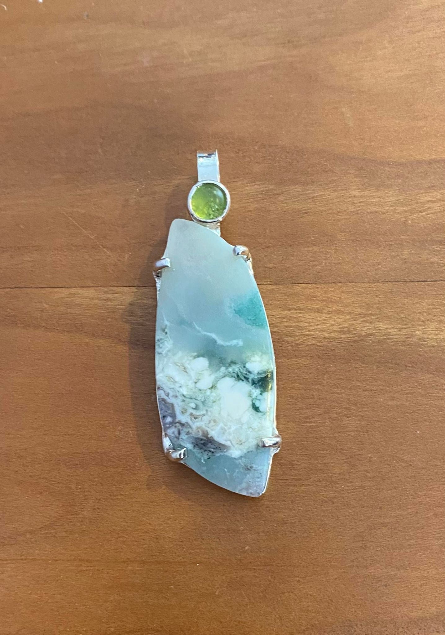 Flourite and Peridot Pendant