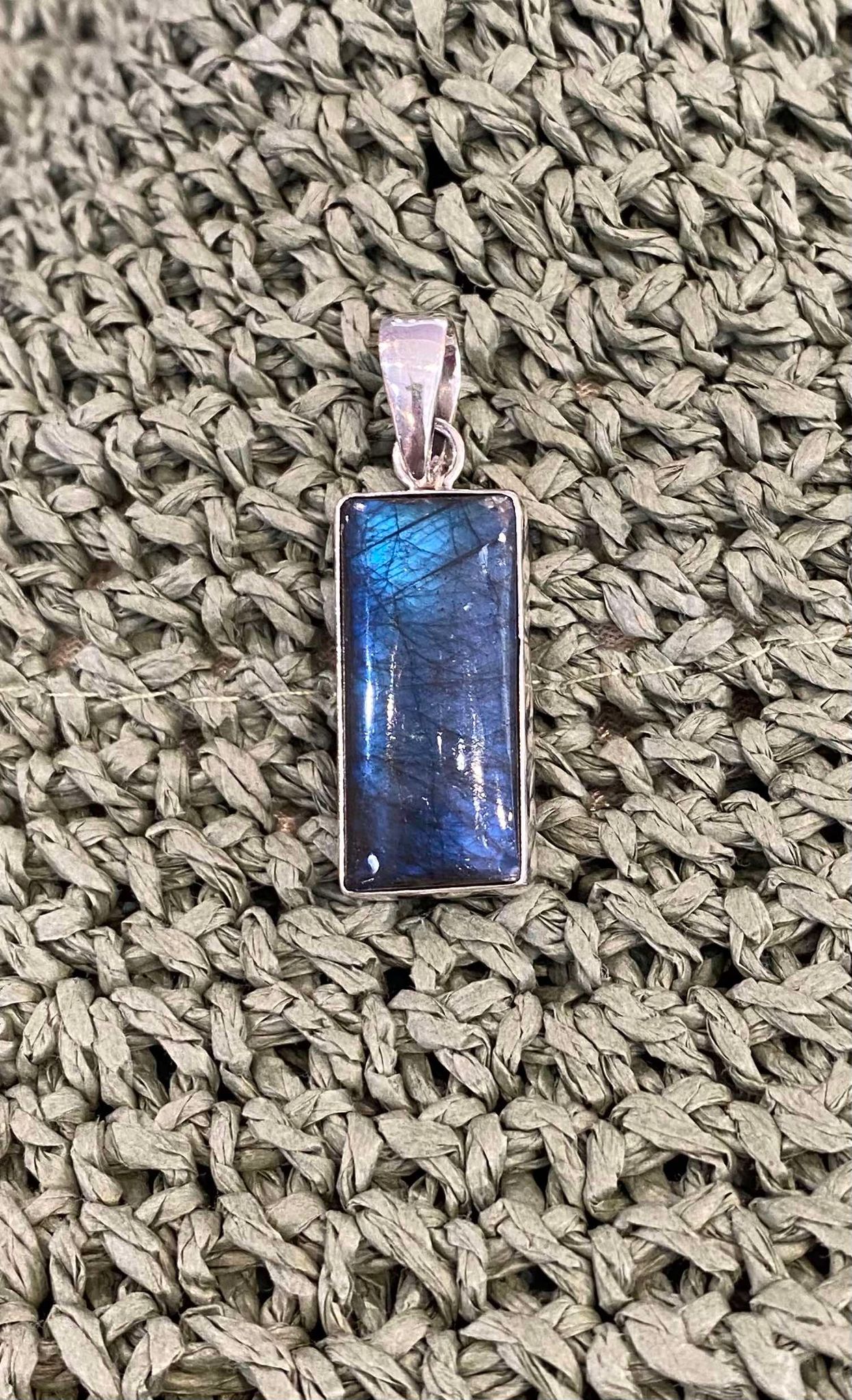 Labradorite Rectangle Pendant