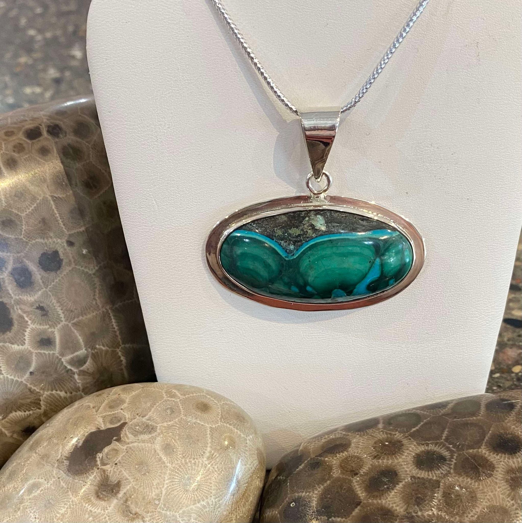 Malachite East West Pendant