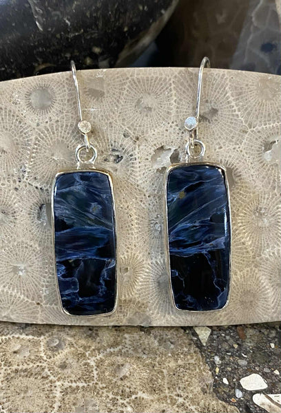 Pietersite Rectangle Earrings