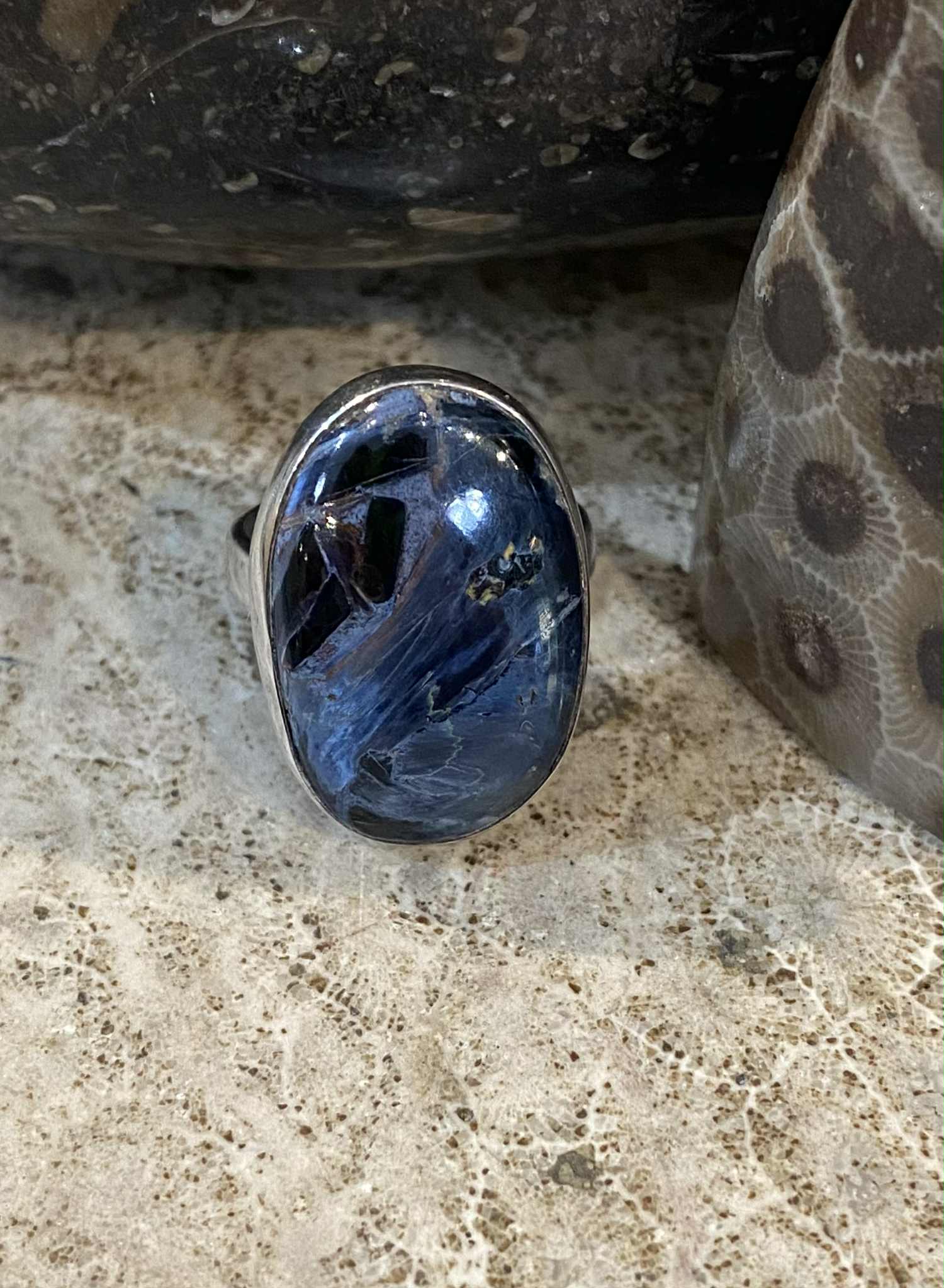 Pietersite Oval Ring