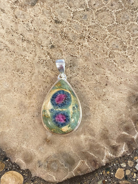 Ruby Fuschite Pendant