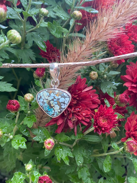 Turquoise pendant in Sterling Silver